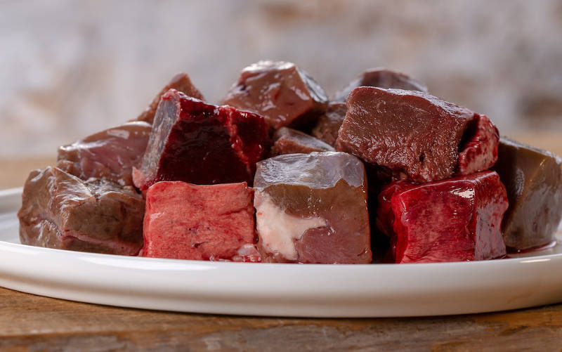 Lamm Innereien Mix stückig gewürfelt 1kg